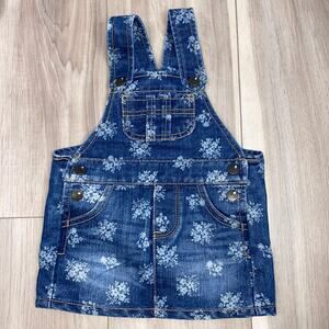 Toughskins baby denim floral jumper size 18 months